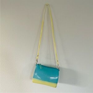 Furla Blue and Yellow Jelly Crossbody Bag